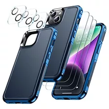 Funda Temdan Para iPhone 14 C/ Cubre Cam Pant Blue