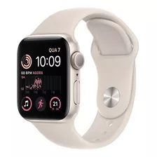Apple Watch Se Gps - Caja De Aluminio Blanco Estelar 40 Mm - Correa Deportiva Blanco Estelar - Patrón