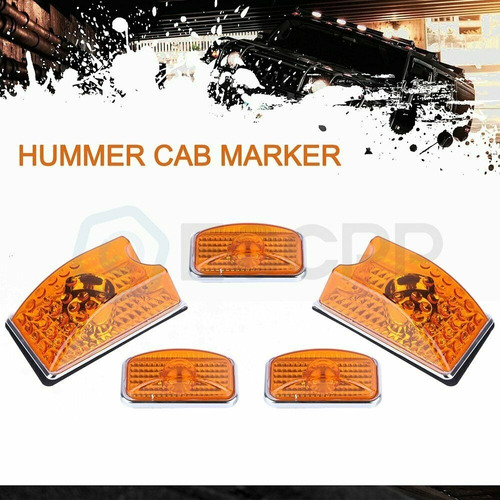 Zeppellin 5pcs Led Ambar  2003-2009 Hummer H2 Luz De Toldo Foto 3