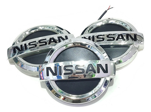 Adecuado For Nissan 4d Led Logo Light White 11.7 * 10cm Foto 10