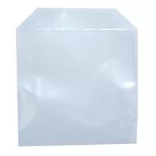 2500 Envelopes De Plástico Transparente Liso Saquinho Para Embalar Mídia Cd/dvd Saco Com Aba E Sem Cola 12,5x12,5cm