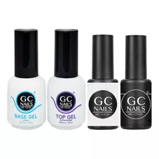 Lote De 2 Gel De 1 Paso + Base + Top Coat , Gc Nails