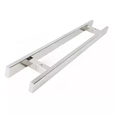 Puxador Aço Inox Para Porta Madeira/vidro/pivotante 1.20m Cor Polido