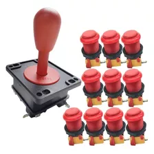 1x Kit Arcade Fliperama 1 Comando+10 Botões