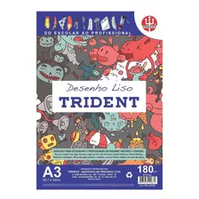 Papel Para Desenho Técnico Artístico Liso 180gr A3 Trident