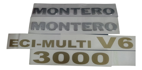 Emblemas Laterales Mitsubishi Montero 3000.  Foto 3