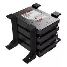 Suporte Rack Externo E Vertical Para Até 4 Hd 3.5 Organizado