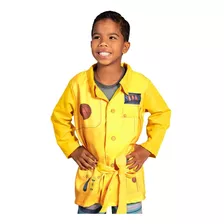 Fantasia Amarelo Infantil Dpa Detetive Max Infantil P M G