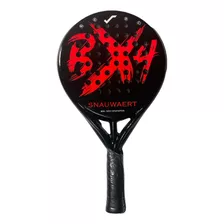 Paleta De Padel Snauwaert Bx4 Color Negro Con Rojo