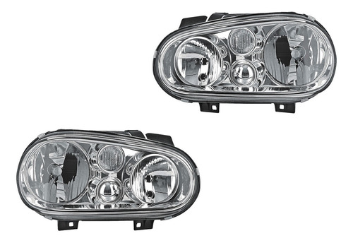 Par De Faros Depo Volkswagen Golf 2000 2001 2002 2003 2004 Foto 5