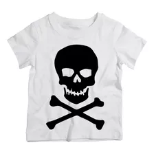 Camiseta Infantil Caveira Oculo Bone Colorido