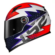 Capacete Ls2 Ff358 Evo Speedy Brilhante Integral Adulto Eps 