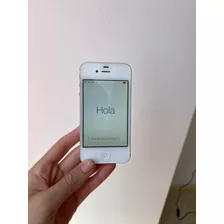  iPhone 4s 16gb Blanco Funciona A La Perfeccion Con Cargador