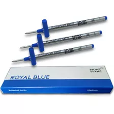 3 Refil Da Caneta Mont Blanc Rollerball Carga Tinta M710