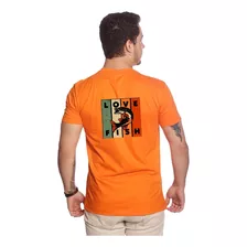 Camiseta Masculina Estampa Pescaria Camisa T-shirt Blusa 