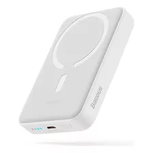 Powerbank Batería Portátil Magnética Baseus 10000mah 30w Color Blanco