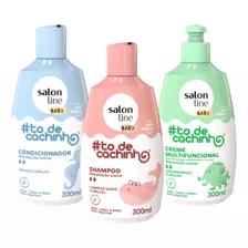 Kit Shampoo Condicionador Creme Baby Cachinho Salon Line