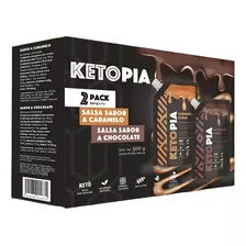 Ketopia, 2 Pack De250 G Sabor Caramelo Y Chocolate 