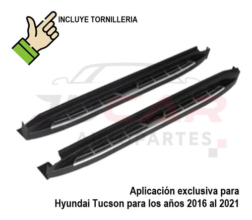 Estribos Importacin Tipo Cayeen Hyundai Tucson 2016-2021 Foto 2