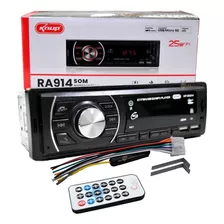 Radio Bluetooth Para Coche Con Micrófono Usb/micro Sd Ra913, Color Negro