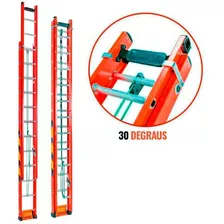 Escada Fibra Vidro 30 Degraus 6,60 X 12,00m Ef6.6 Fibermax