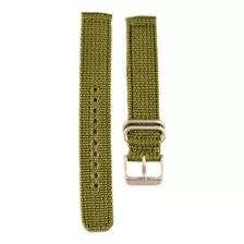 Seiko Correa De Reloj Militar Automática De Nailon Verde O.