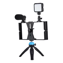 Teléfono Video Rig Led Selfie Anillo Luz Micrófono