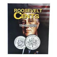 Álbum Moedas 10 Cents - Estados Unidos Roosevelt 1946 A 2029