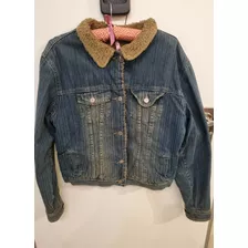 Campera De Jeans Con Corderito