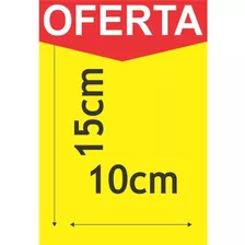 Cartaz Para Marcacao Oferta Amarelo A6 10x15cm.250g