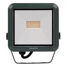 Refletor Led Aluminio 10w Biv Ip65 5700k Preto Philips Cor Da Luz Branco-neutro 110v/220v