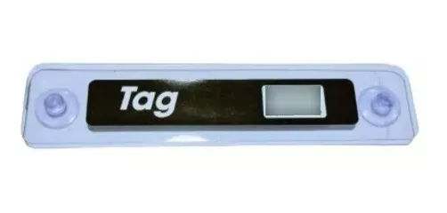 Porta Tag (tipo Sem Parar) Transparente Com Ventosas - 1 Un.