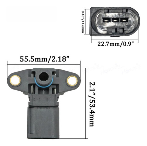 Sensor Map, Para Bmw 525i 528i 530i 650i 750l 13628657300 Foto 4