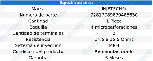 Inyector Combustible Mustang V8 4.6l De 1996 A 2004 Injetech Foto 4