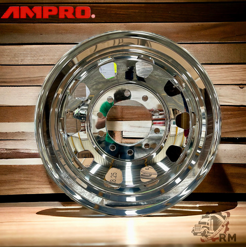 Rin De Aluminio 24.5 Unemon 10 Ventanas Ampro Tipo Kenworth Foto 4