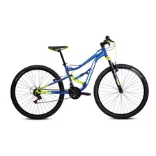 Bicicleta Mercurio Mtb Kaizer Doble Suspensión R29 Color Esmeralda/naranja Tamaño Del Cuadro M