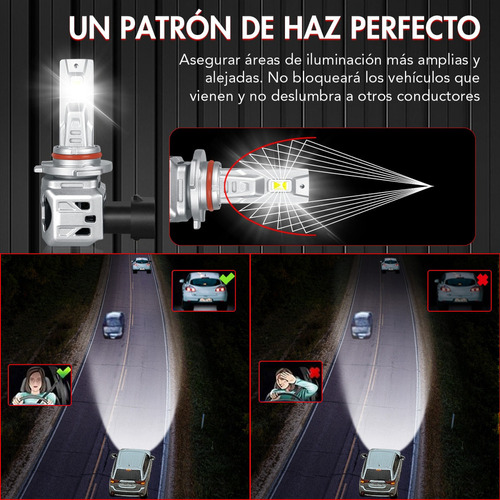 24000lm 9005 9006 Focos Led Haz Alto/bajo Canbus Para Gmc Y Foto 7