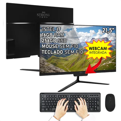 Terceira imagem para pesquisa de computador touch screen all in one i7 32gb 512gb preto ital