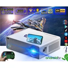 Proyector Cañon Smart Android Tv 24000lm Dual Wifi Bt 4k Hdr