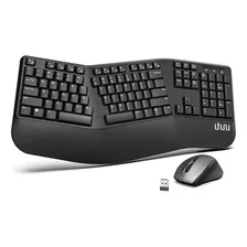 Uekm-20 - Teclado Y Mouse Inalámbricos Ergo Uekm-20 Con Dise