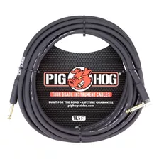 Cable Pig Hog Ph186r Plug Angular Para Guitarra Bajo 6 Mts