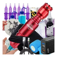 Kit Tatuagem Pen Rocket Profissional Conjunto Completo