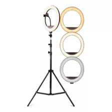 Luz Ring Light 26cm 10 Polegadas Iluminador Led + Tripé 2m P