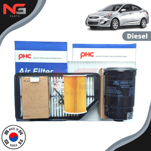 Kit Filtros Mantencin Para Hyundai Accent Rb 11-20 1.6  Foto 2