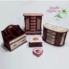 Regalo Especial Joyero Organizador Cosmetiquero Mdf