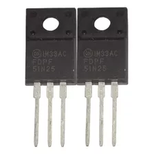 51n25 - Fdpf51n25 - Fdpf 51n25 - Mosfet 250v 28a ( 2 Peças)