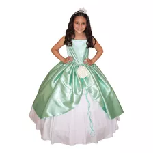 Vestido Princesa Sofia Luxo Infantil Armado + Tiara E Luva