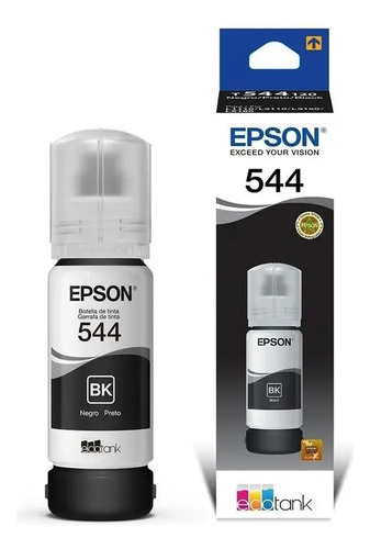 Tinta De Impresora Epson T544 De 65 Ml Negro Negro