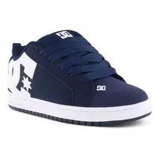 Zapatillas Dc Shoes Court Graffik Xe Navy/white Para Hombres