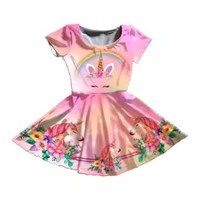 Vestido Infantil Unicórnio Ref2